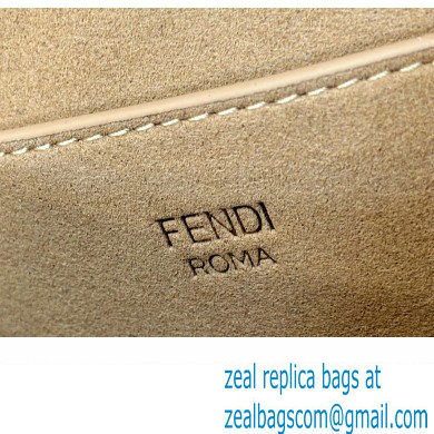 Fendi C Com Medium bag in smooth and full-grain leather White 2023